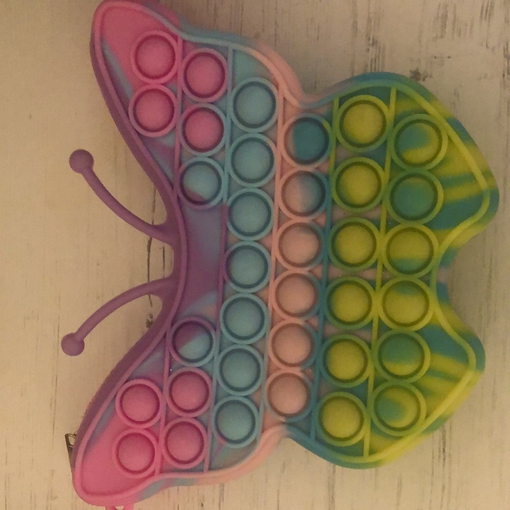 Butterfly pop it purse